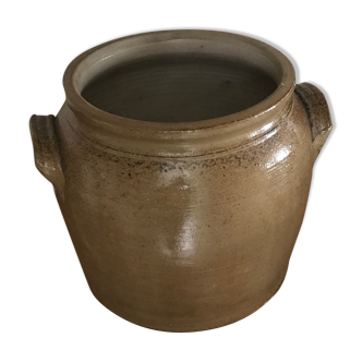 Glazed sandstone pot