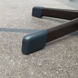 Vintage German industrial workshop stools, set of 3