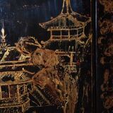 Chinese cabinet in polychrome elm