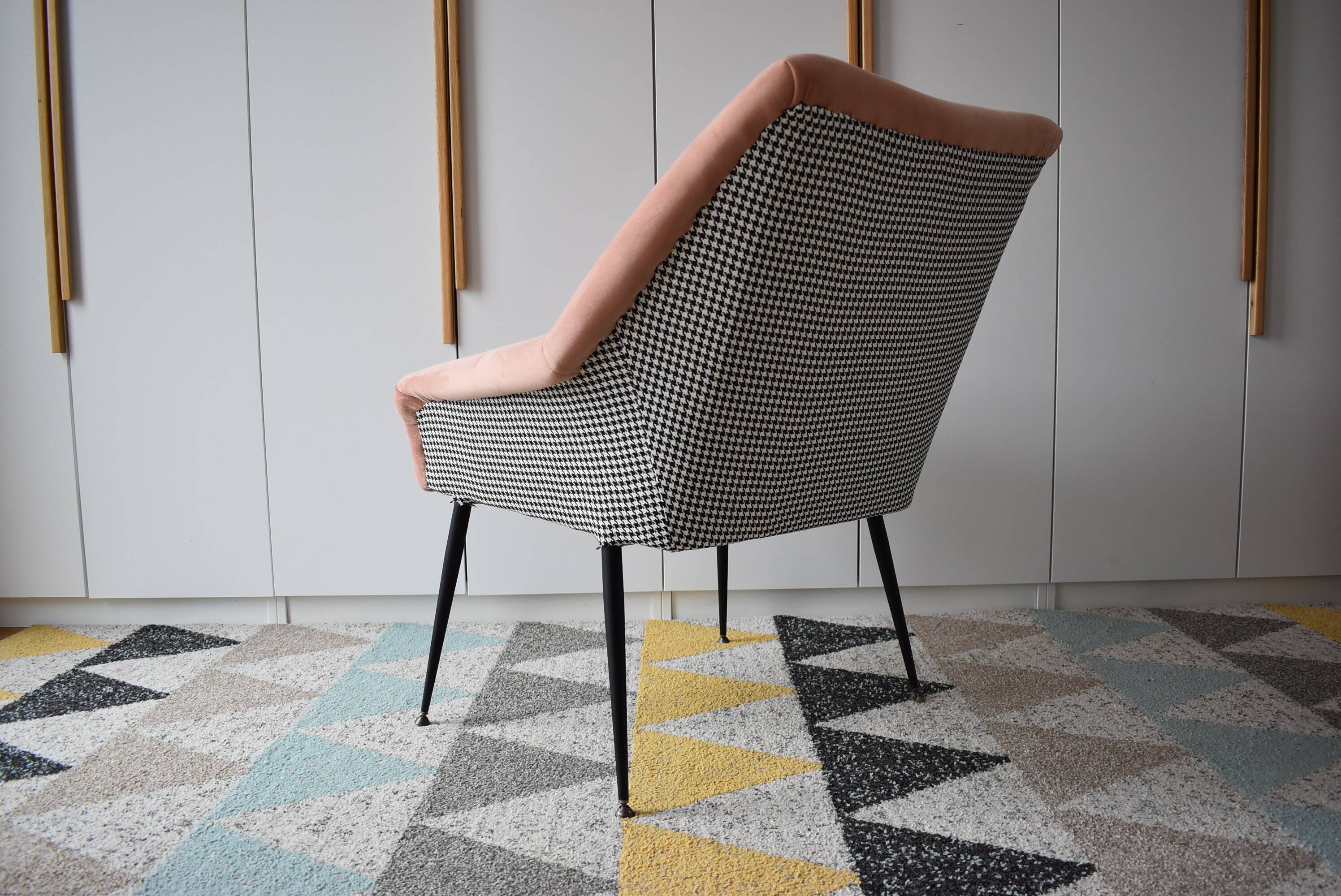 Vintage armchair Shell, 1960s,Deutsche Democratische Republic,restored