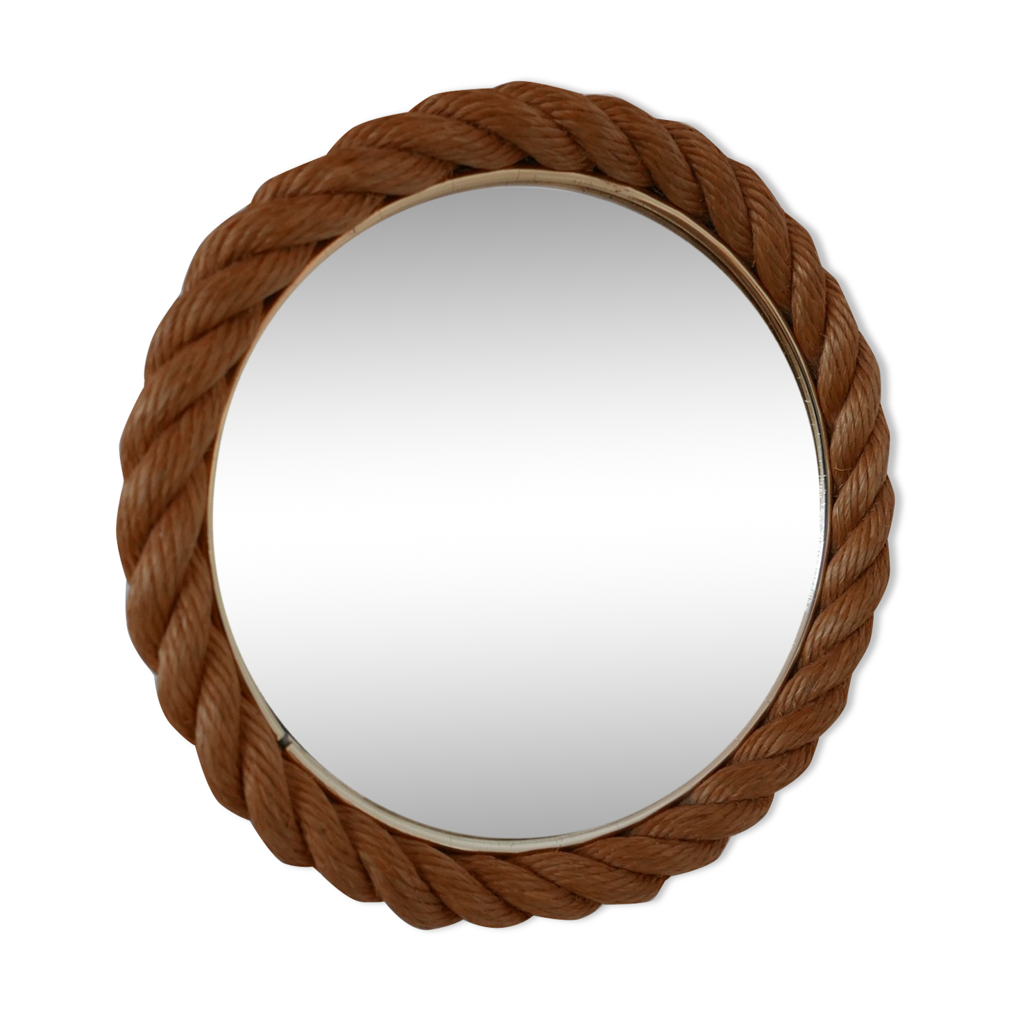 Miroir circulaire en corde