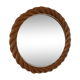 Rope work circular mid-century mirror