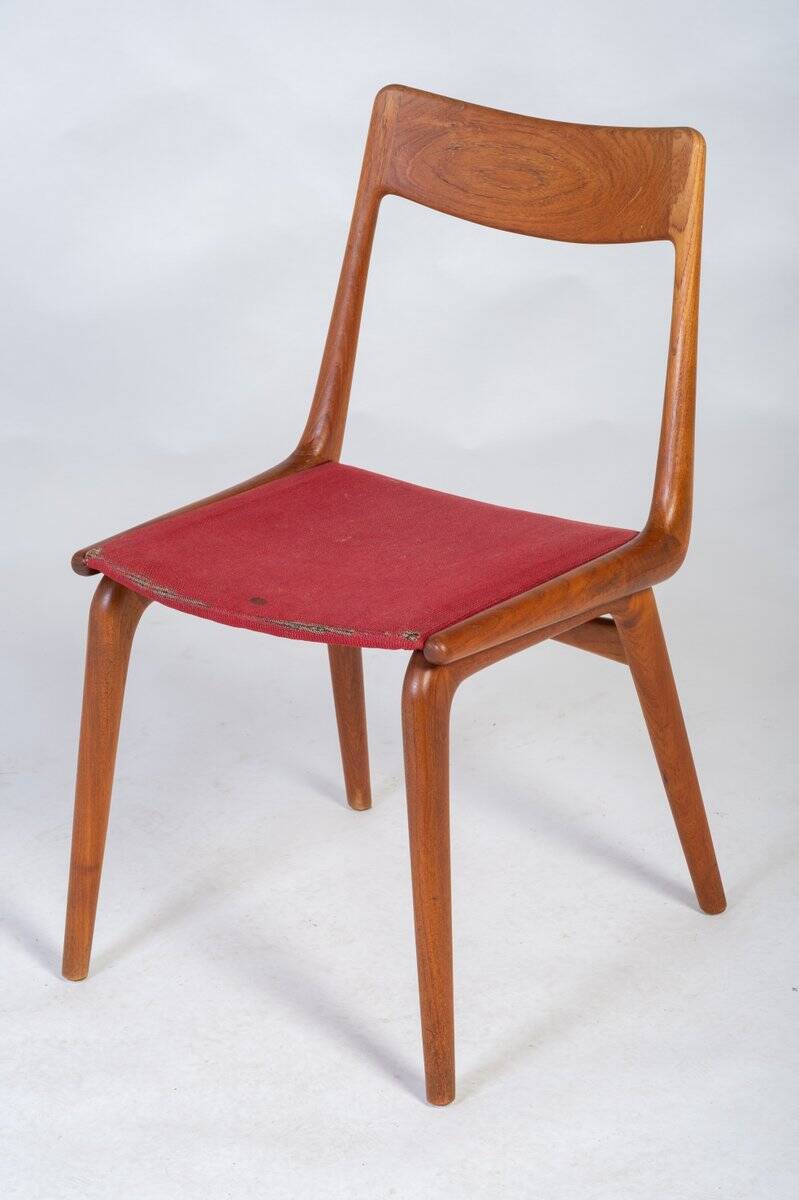 Boomerang Dining Chairs by Alfred & Erik Christensen for Slagelse Møbelværk, 1960s, Set of 4
