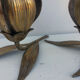 Lot de 2 fleurs laiton
