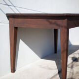 Farm table pear wood, old wood table, table 2 drawers, kitchen, countryside, chalet