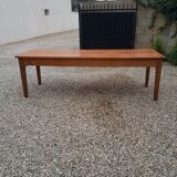 Old farmhouse table in oak and beech 19th