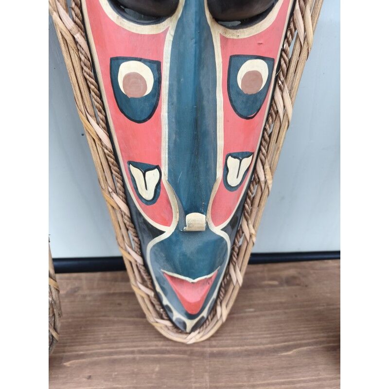 3 wooden masks from Africa