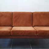 Scandinavian vintage 3-seater sofa in solid wood