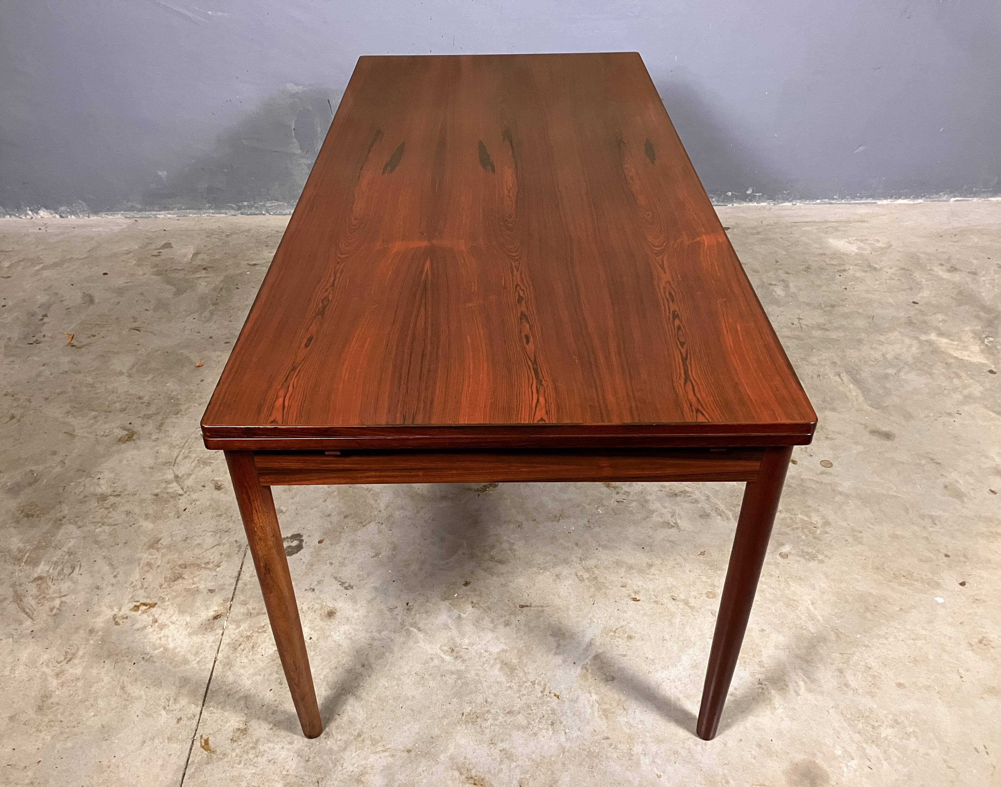 Rosewood dining table XL Mid Century Vintage Dutch Design