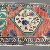 Vintage turkish oushak rug 150x87 cm carpet