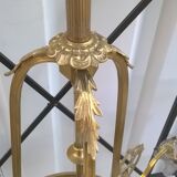 Lustre en laiton et pâte de verre Napoléon III