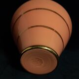 Art deco vase in opaque pink glass - model 'ady' de de rupel (boom glass)