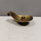 Brass candlestick for a single candle