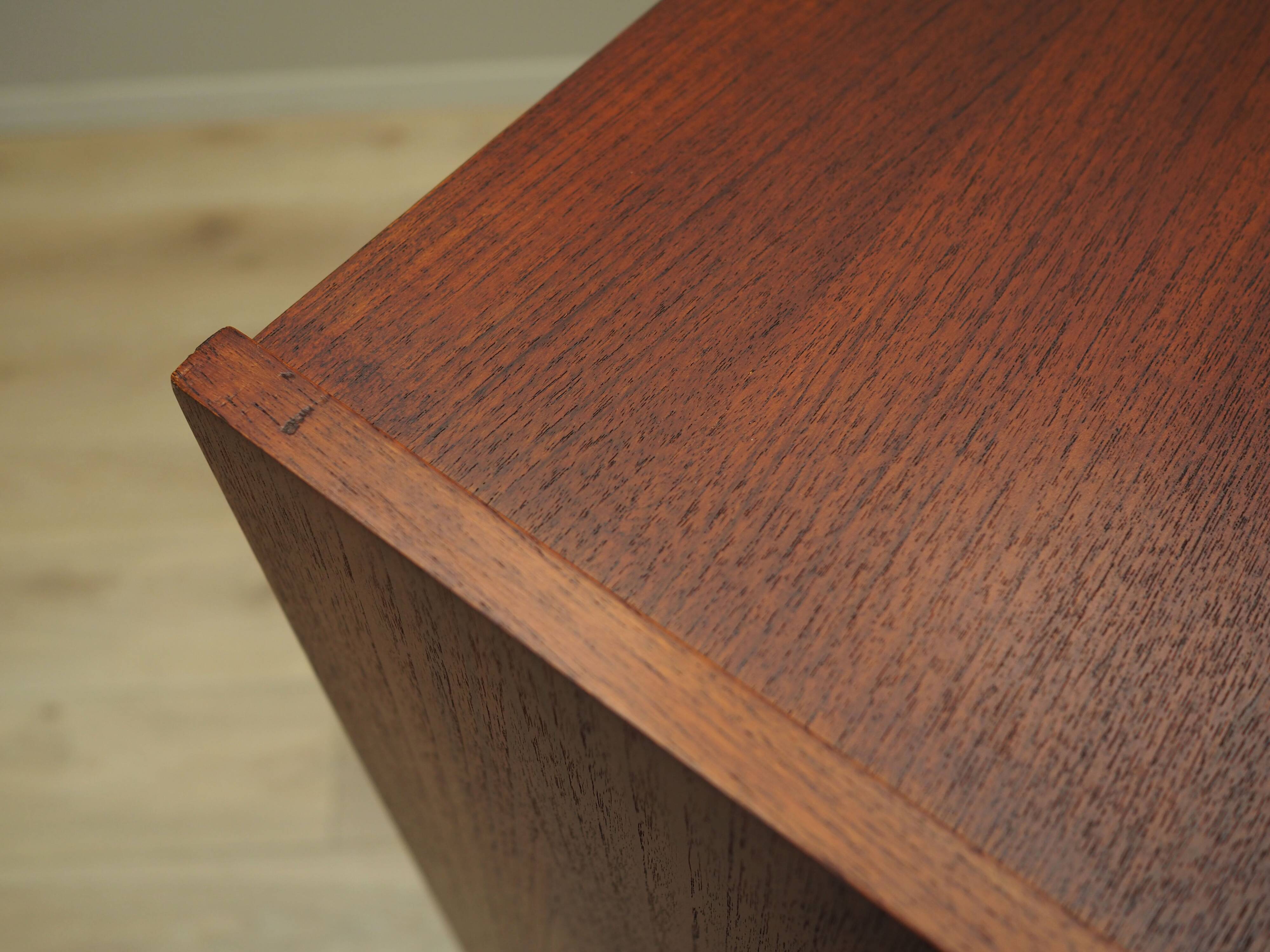 Buffet haut en teck, design danois, années 1970, fabriqué par ES Møbler