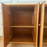 Buffet en bambou et rotin vintage