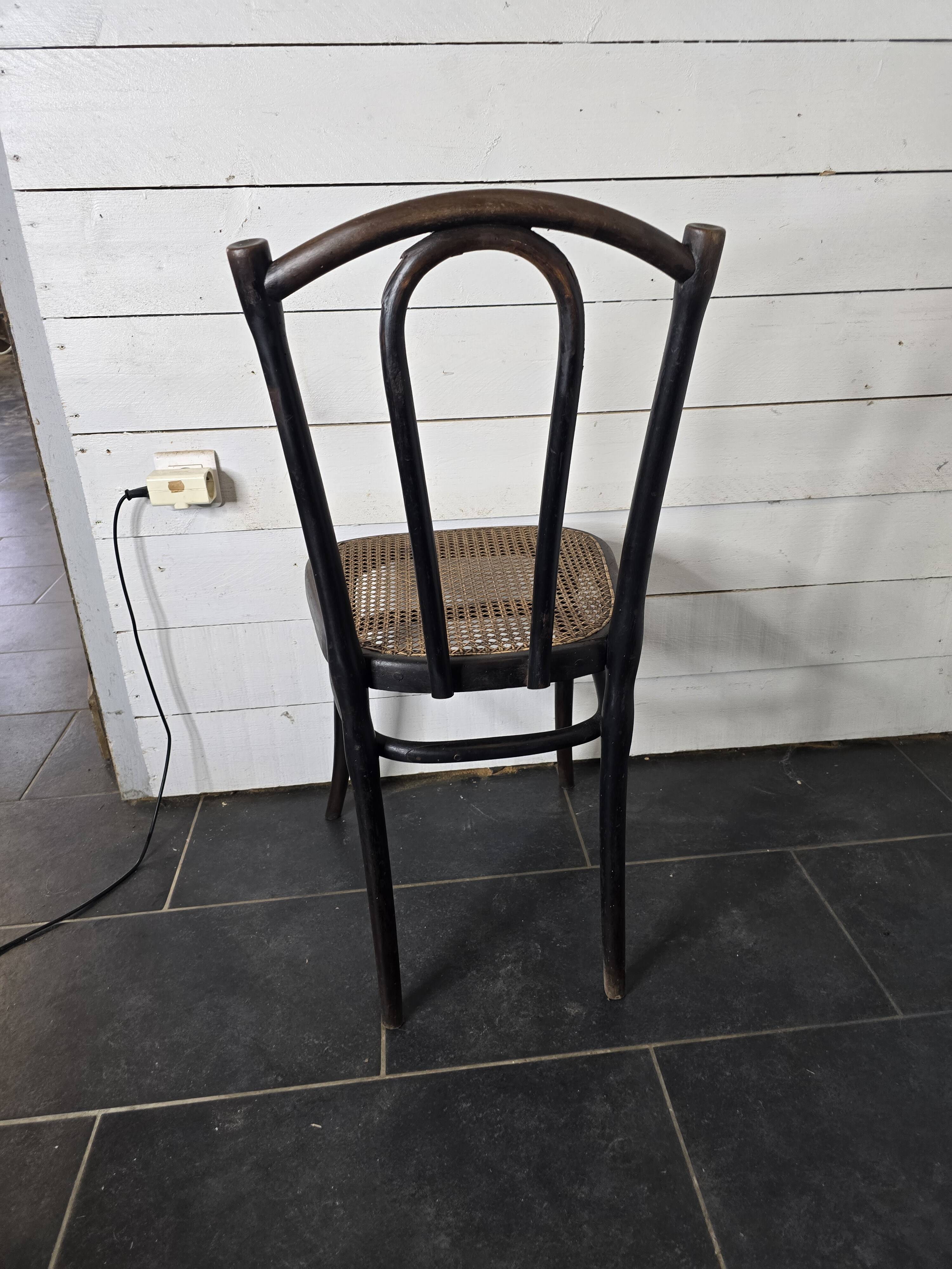 Chaise de bistrot en bois courbé Thonet