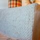 Chair in elm and wool, 1980s.