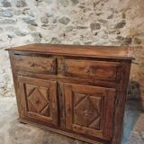 Buffet Ancien Français du XVIIᵉ Siècle en Bois de Châtaignier