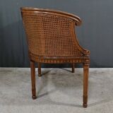 Louis XVI style walnut basket bench – 2nd part of the 19th century