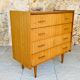 Vintage chest of drawers with 4 drawers by Capelle, circa 1960s.