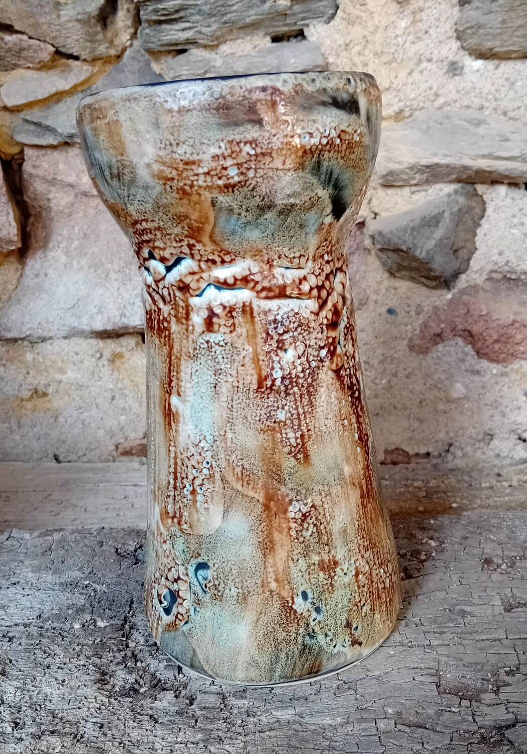 Fat Lava style ceramic vase