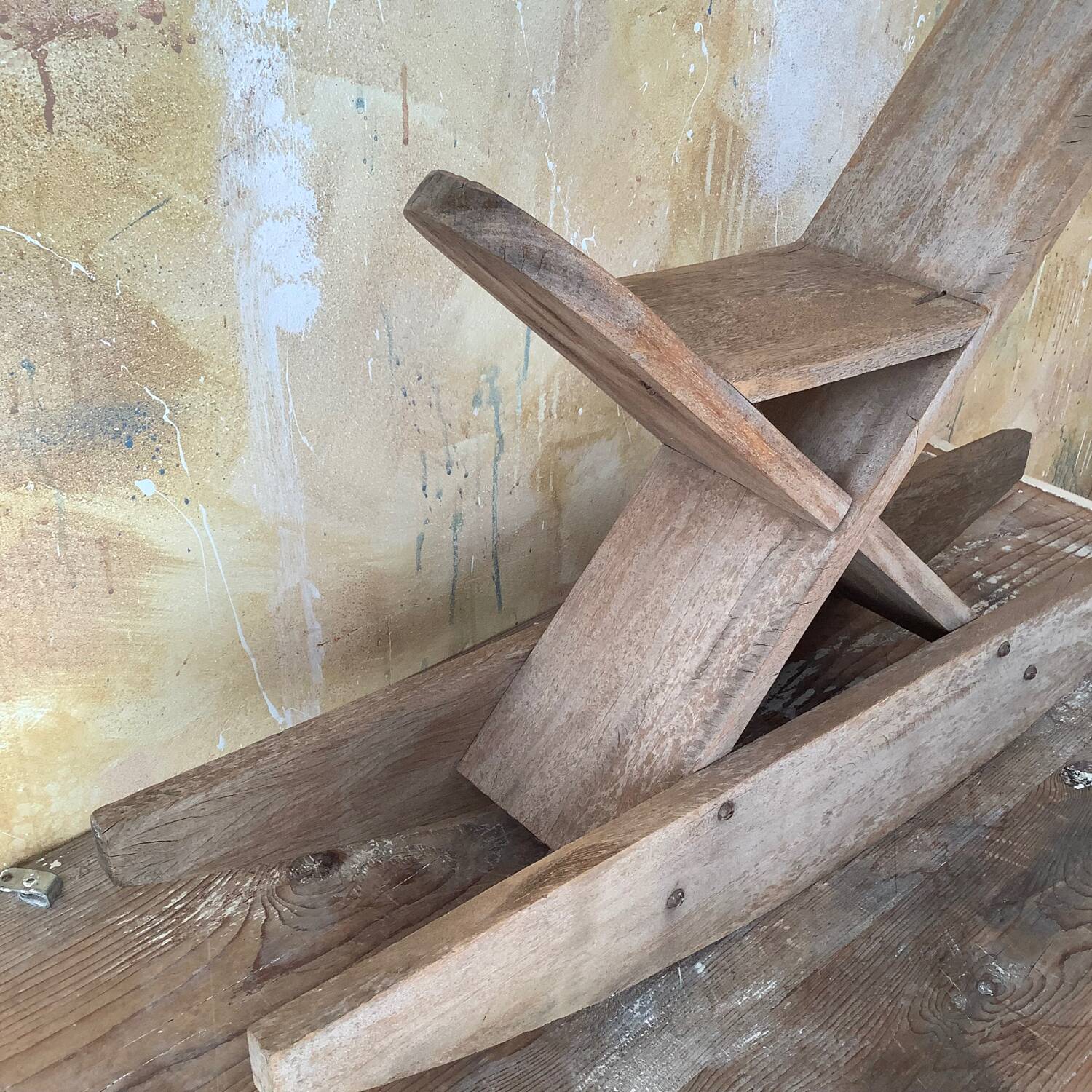 Wooden rocking horse