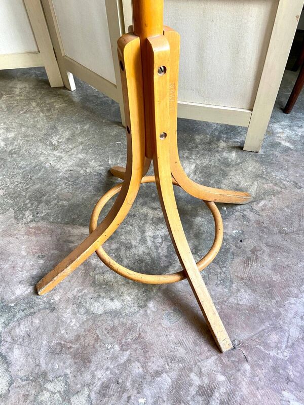 Porte-manteau perroquet 6 patères en hêtre cintré