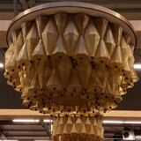 Glass chandelier from Murano's Carlo Scarpa for Venini