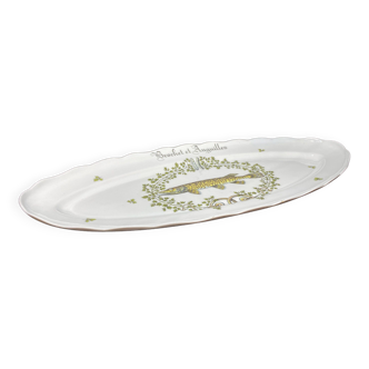 Fish dish in Auteuil porcelain