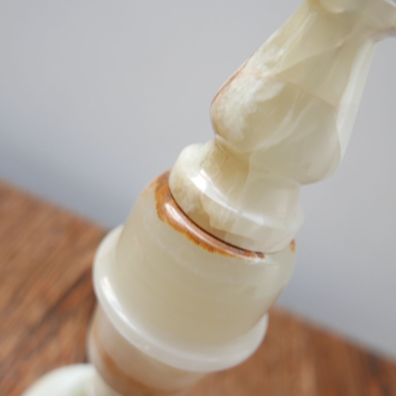 Mid-Century Alabaster or Onyx English Table Lamp