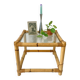 Vintage Italian Bamboo Coffee Table: MCM Boho Tiki Cane, 1960s