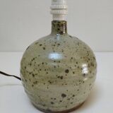 Pied lampe boule grès émaillé pyrité Gustave Tiffoche