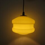 Hanging in yellow opaline 60 70 years