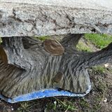 Concrete garden table
