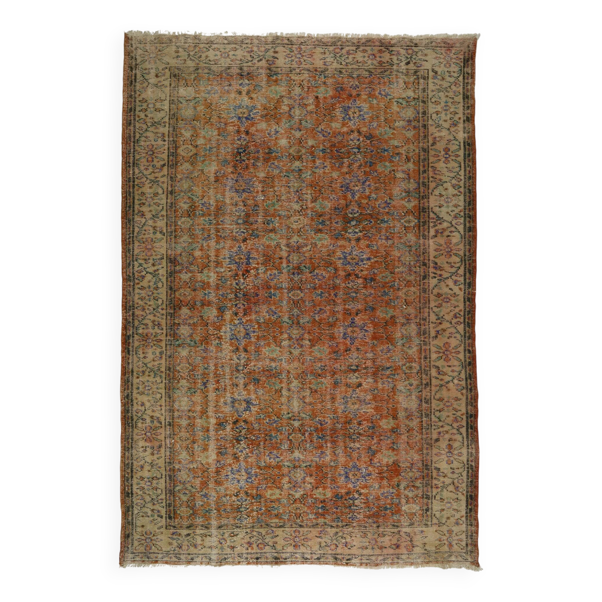 Modern Unique Rug, Turkish Oriental Handmade Boho Kilim Rug,for Kitchen,Bedroom 298 x 203 cm