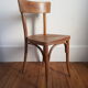 Chaise bistrot en bois clair