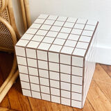 Cube - white/brown