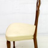 Six Vittorio Dassi Mid-Century Modern Italian Mahogany Dining Chairs, 1950s