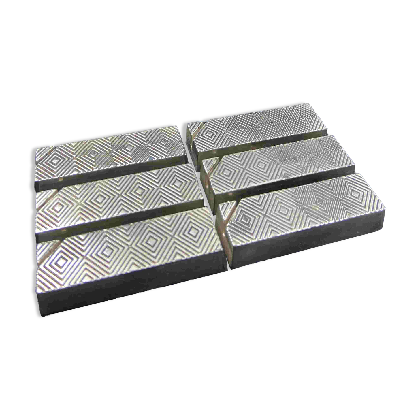 Complete set of 6 vintage metal menu holders 1960-1970