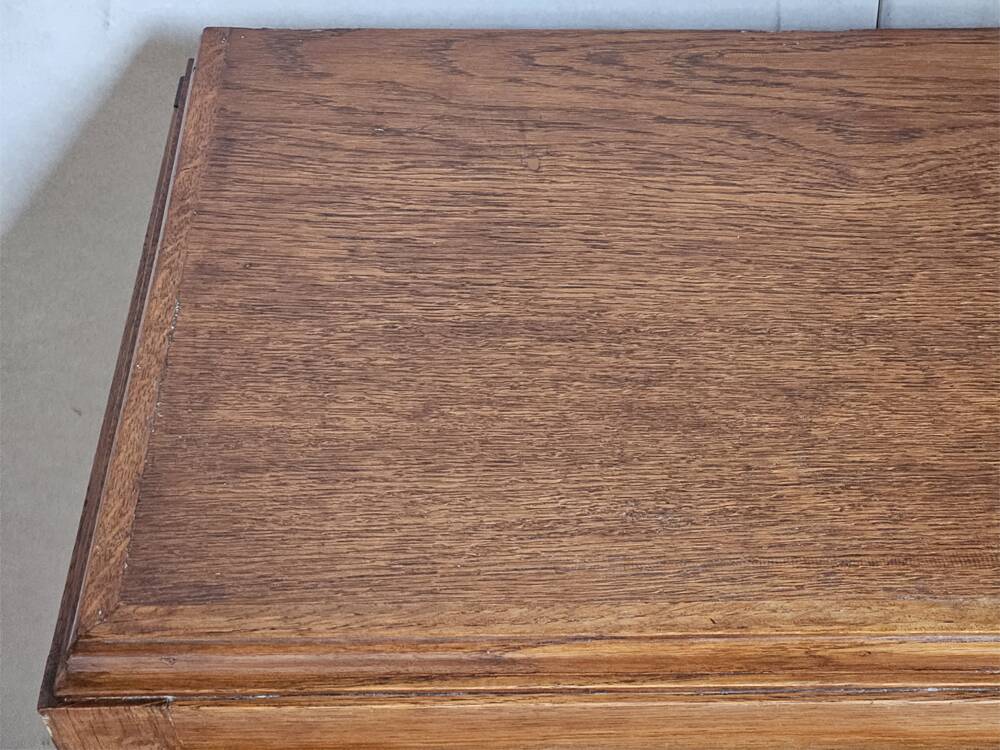 Weekly chest of drawers, art deco, mustache foot, vintage, 30s/40s