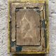 Small antique gold mirror 16x23cm