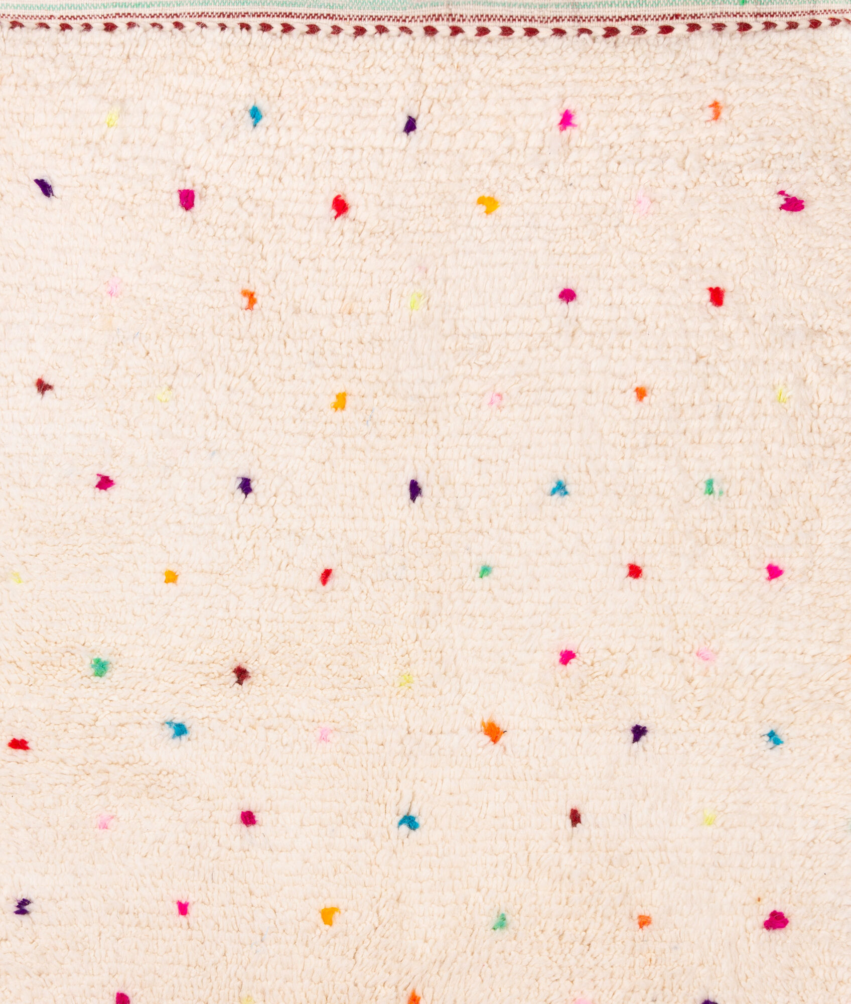 Tapis berbere Béni Ouarain avec points de couleur 173 x 102 cm