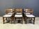 Vintage brutlaist dining chairs, set of 6 - 1960s