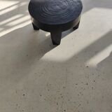 Coffee table en bois massif monoxyle noir
