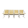 Set de 4 chaises de salon Cigno par William Katavolos Ross Littell & Douglas Kelley pour ICF De Padova 1960s