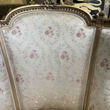 Louis XVI style shepherdess armchair in gilded wood 1900