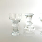 Vintage Holmegaard Per Lutken Hunter Jaeger Design Port Wine Glasses -