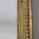 Golden gold leaf XIX mirror with an ancient bevelled ice cream 77x131cm
