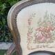 Basket bed and its two armchairs