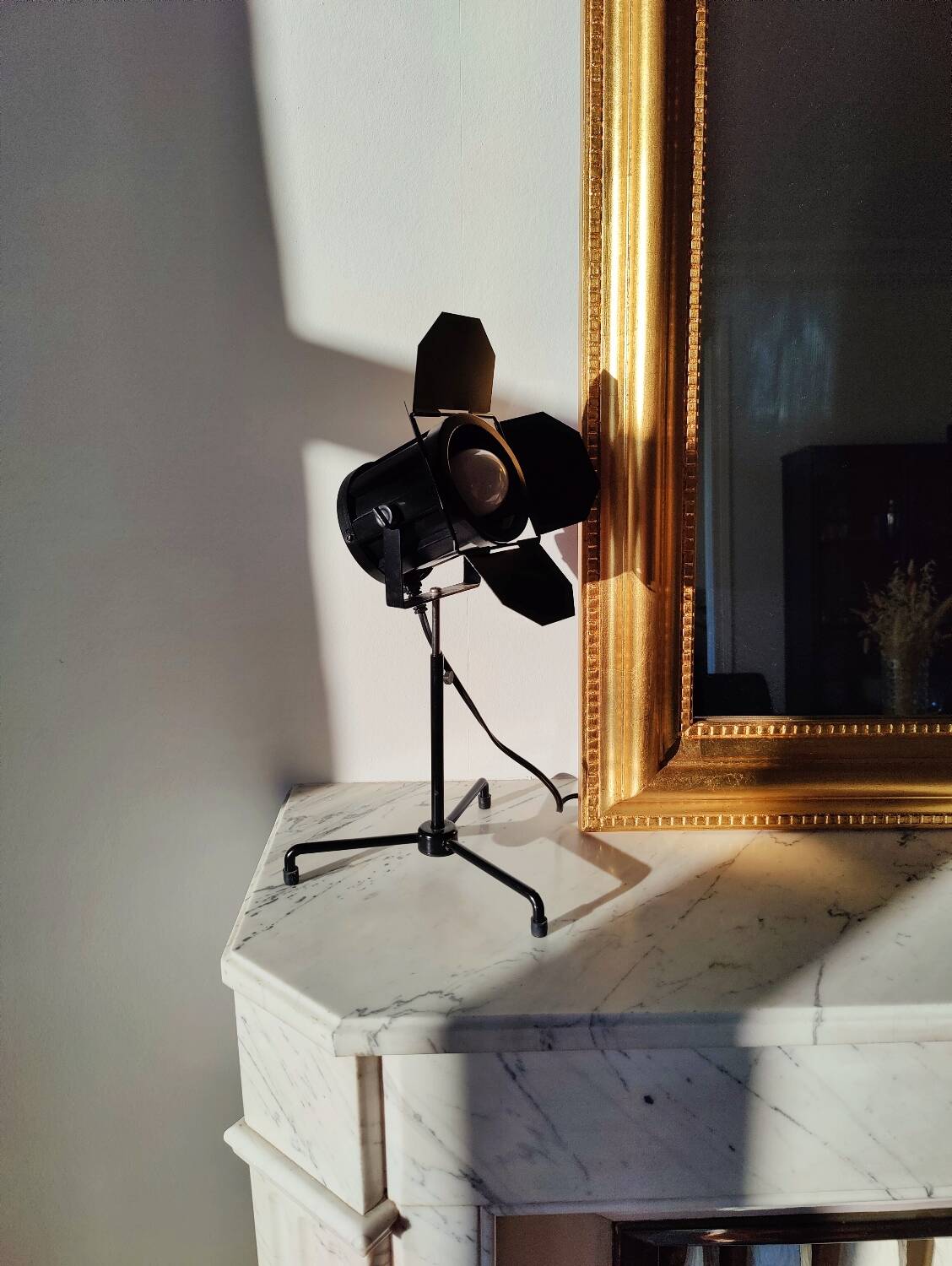 Vintage black projector lamp